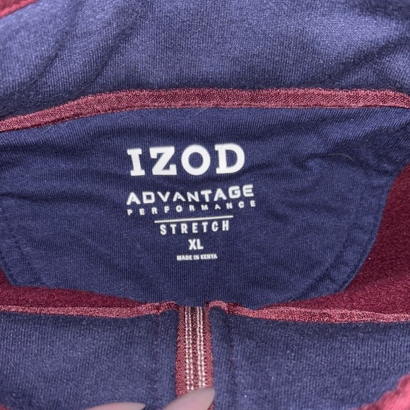 Men's Burgundy I Zod quarter zip Sweater - Picture 3 of 6